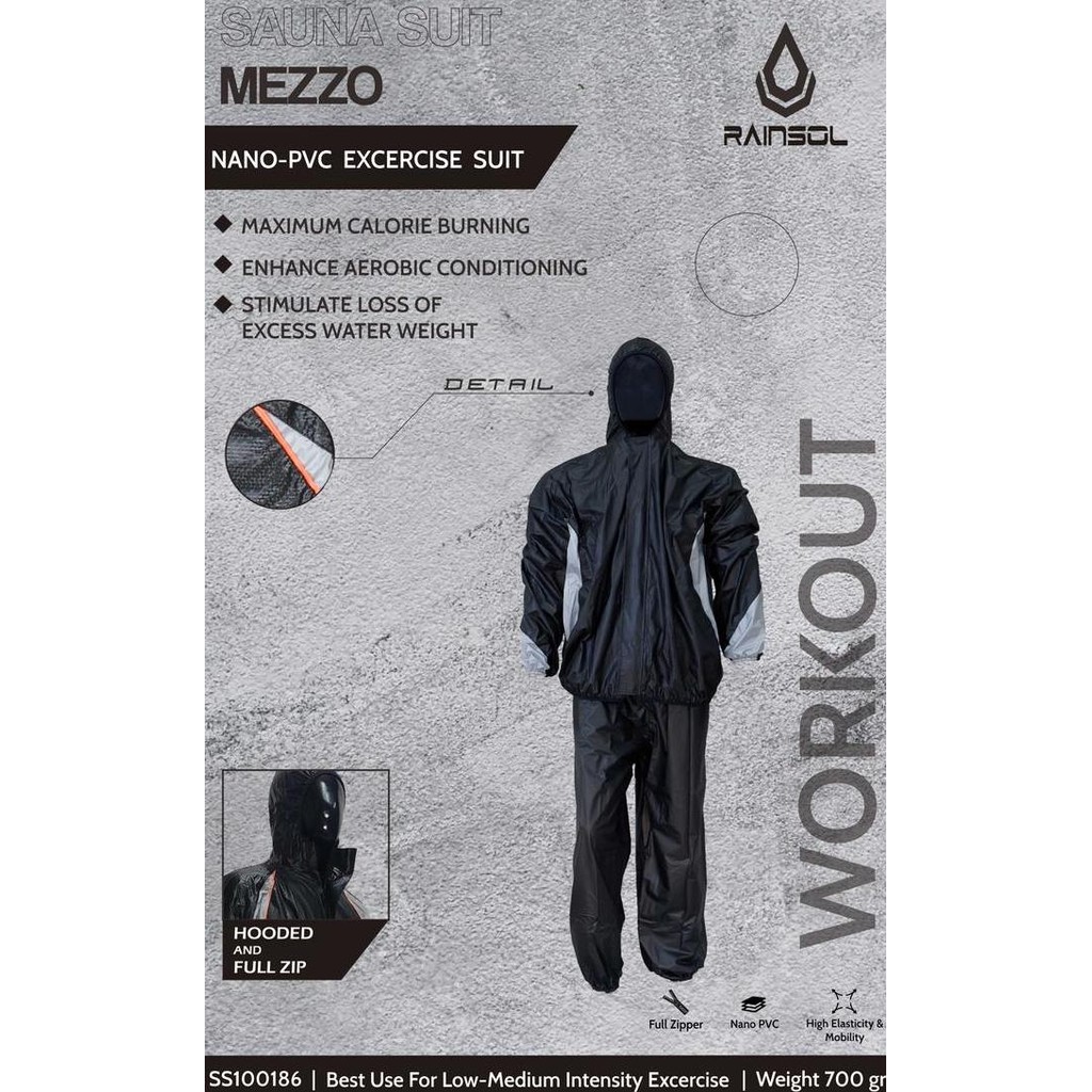 Sauna Suit Mezzo | Baju Sauna | Jaket Sauna | Setelan Sauna | ORIGINAL