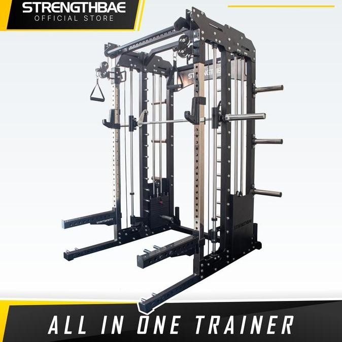 All In 1 Trainer STRENGTHBAE Power Rack Smith Machine Cable Machine Cable Crossover Functional Train