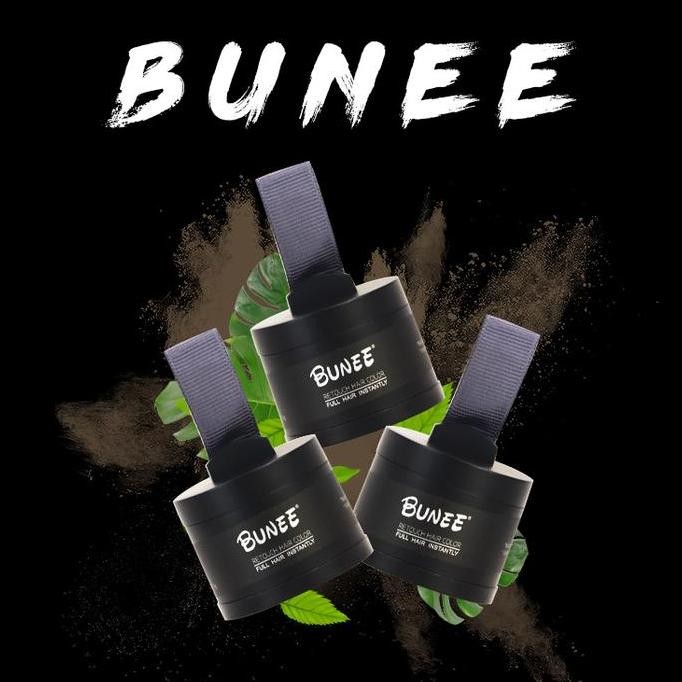 Bunee Hair Shadow Penghitam dan Penutup Uban & Pewarna Rambut Uban/Rambut Putih 100% Original Menghi