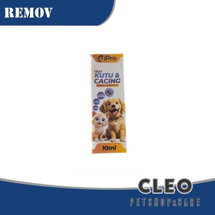 Remov Ipro Obat Kutu Dan Cacing Anjing Kucing 10ml