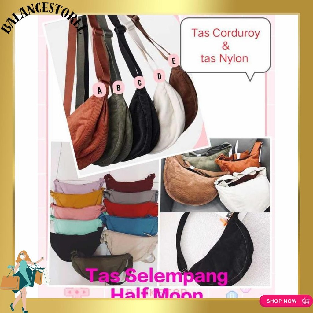 TAS selempang uniqlo Half Moon Waist Bag Gratis ongkir