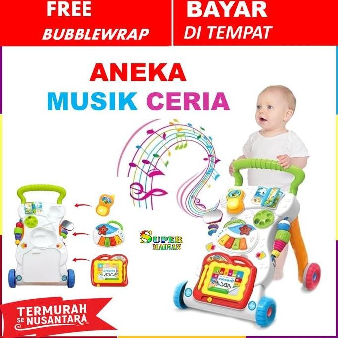 Mainan Baby Push Walker Alat Bantu Jalan Mainan Bayi 6 7 8 9 10 Bulan