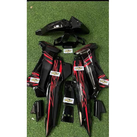 Stiker Striping FIZ R 2004 COSTOM FIZ R Merah Hitam