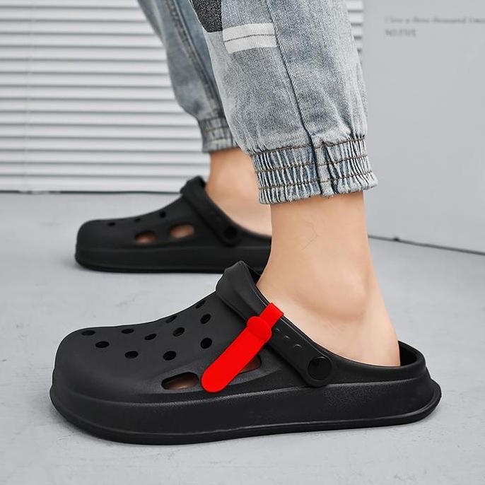 Komin Sandal Kodok Pria Korea Sandal Baim Kekinian Sendal Clog Casual Import Sandal Karet Selop Terb
