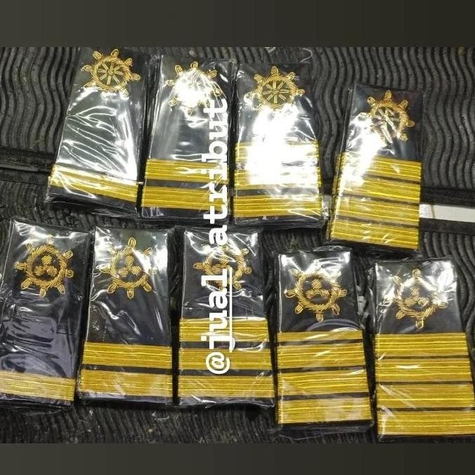 evolet pangkat epolet KEMUDI pelaut pelayaran strip1 2 3 4 lis bangkok