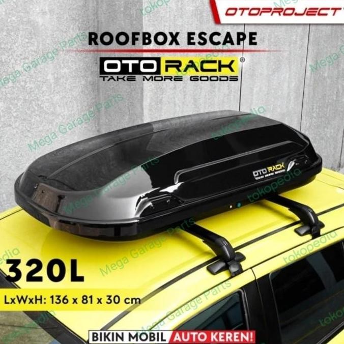 Paket Roof box / Rooox Otorack ESCAPE 320L + Cross Bar Wuling Air Ev