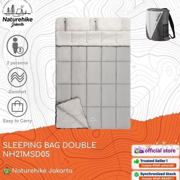 Sleeping Bag Kantong Tidur Selimut Camping Double Nh21Msd05