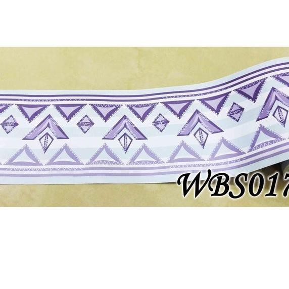 Meth Wbs017 Pule Tiangle 10 Cm Wall Border Stier 10Mx10Cm Stier Dinding Stiker Hiasan Dekorasi Ruang