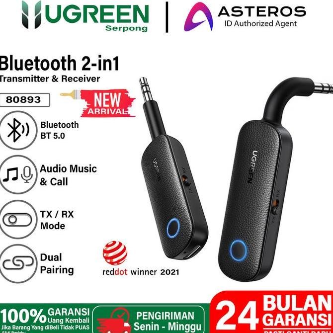 Ugreen Bluetooth Receiver 5.0 Aptx Low Latency Aac Sbc Audio Receiver