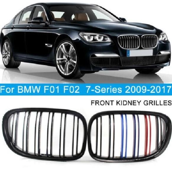 BMW Kidney Grille Hidung Kap Double Diamond Slat M Color F01 F02 740