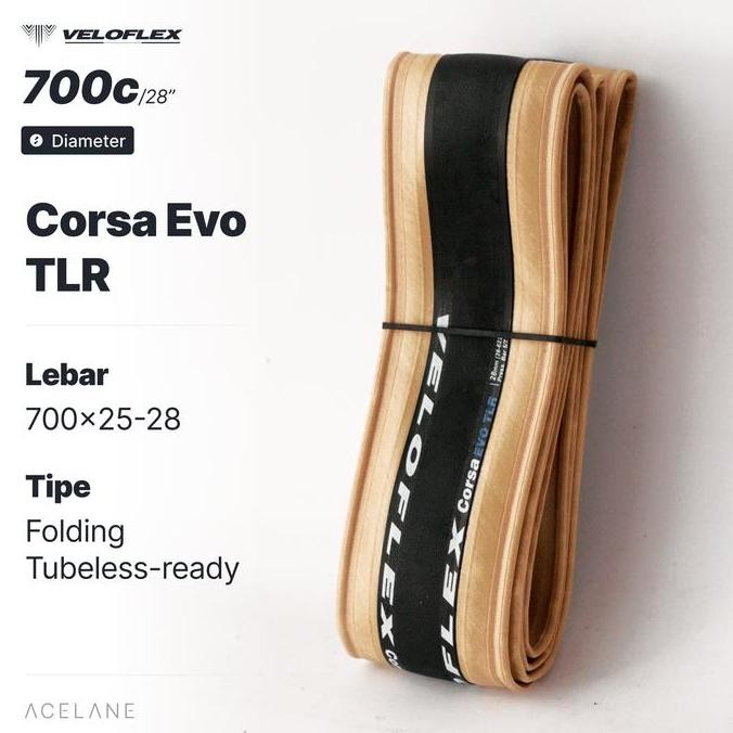 Ban Sepeda Veloflex Corsa EVO TLR Tubeless 28"/700c
