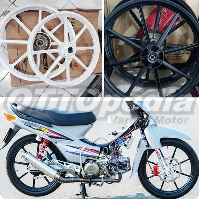 VELG PELEK RACING VROSSI SPRINT SWAN PALANG 8 SUPRA X SUPRA FIT 100