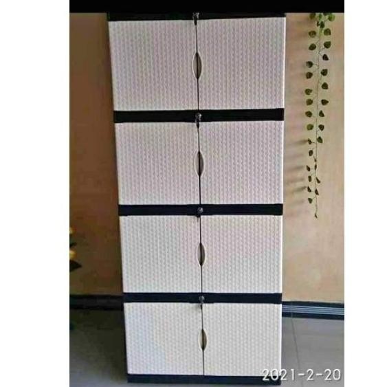 lemari plastik jumbo rotan 70 x 50 x 170