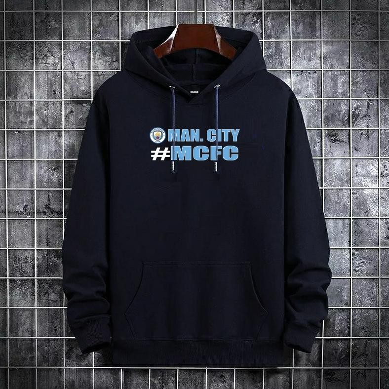 Terlaris Sweater Hoodir Manchester City - Jaket Man. City - Sweater City Tuk-7
