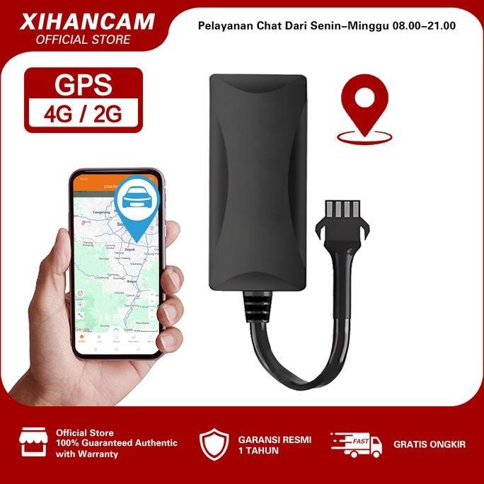 Premium XIHANCAM GPS Tracker Mobil 4G/2G Sim Card Pelacak GPS Motor Mini GPS Tracker Mobil Motor Jar