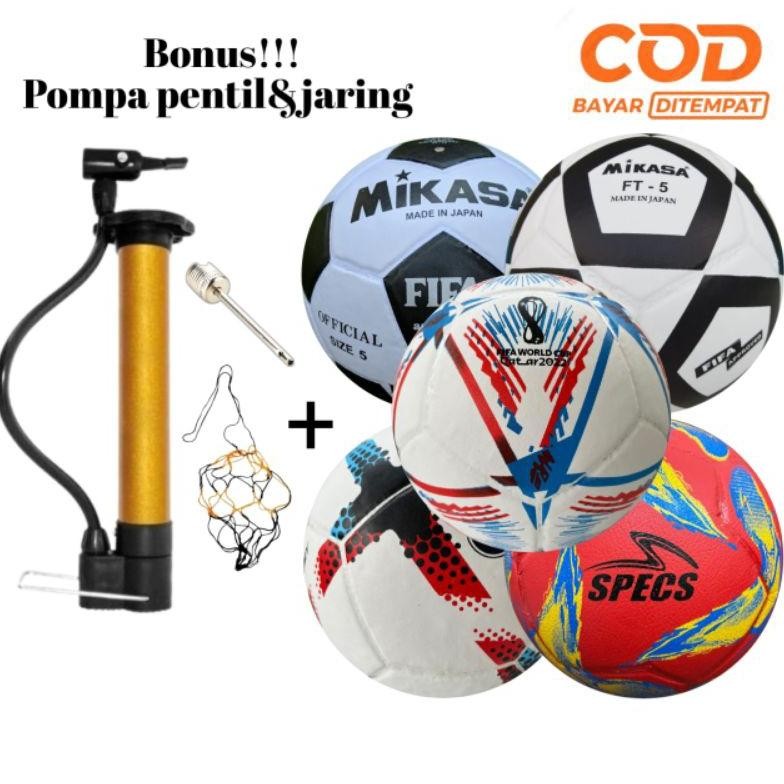 BOLA SEPAK MIKASA KICKOFF FIFA WORD CUP QATAR PREMIER LEAGUE OFFICIAL BALL PRESS SIZE 5/GRATIS POMPA