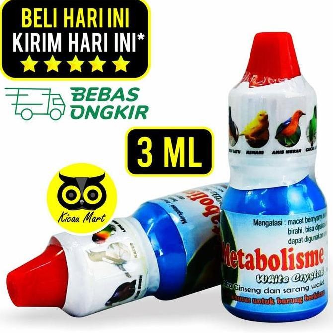 ] VITAMIN OBAT PENGGACOR BURUNG METABOLISME WHITE CRSTL BIRD PLUS