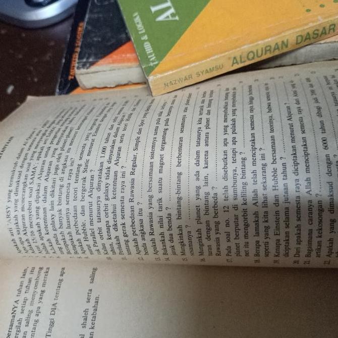 AL QURAN DASAR TANYA JAWAB ILMIAH  Nazwar Suamsu.seri tauhid & logika. Original