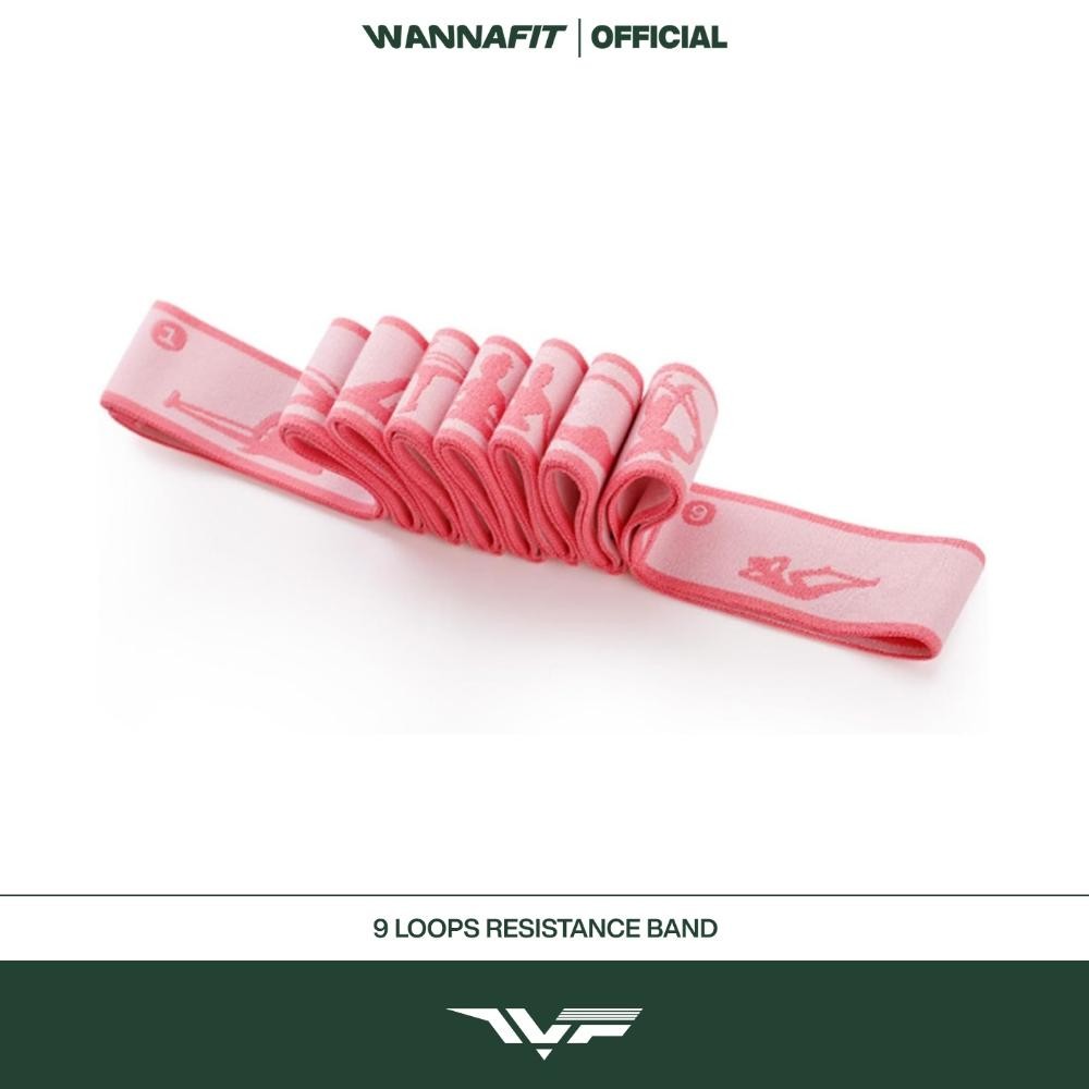 WANNAFIT 9 Loop Resistance Bands Karet Olahraga Multifungsi Alat Olahraga Rumah