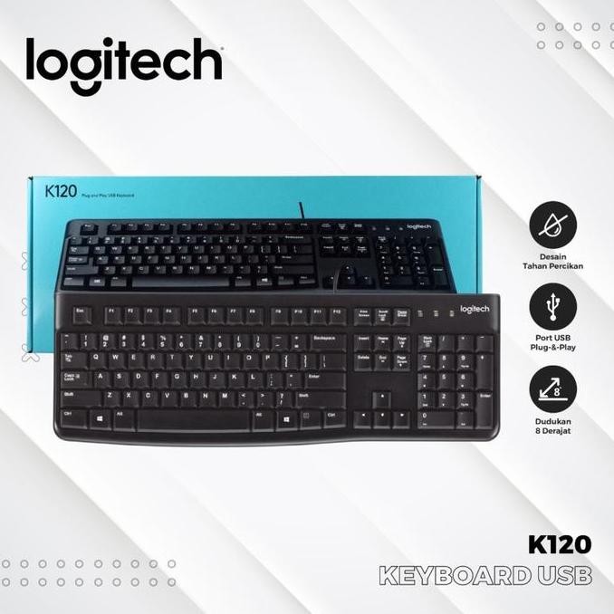 KEYBOARD USB WIRED LOGITECH K120 / KEYBOARD LOGITECH K-120