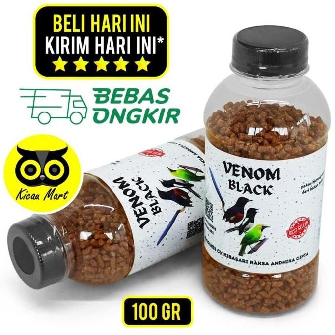 +++++] Pakan burung venom black voer kibasari star hitam pur murai anis kacer