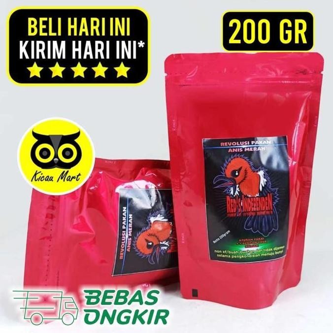 @#@#@#] REDS RED INDEPENDEN ANIS MERAH VOER PUR PAKAN BURUNG ANIS CUACA DINGIN
