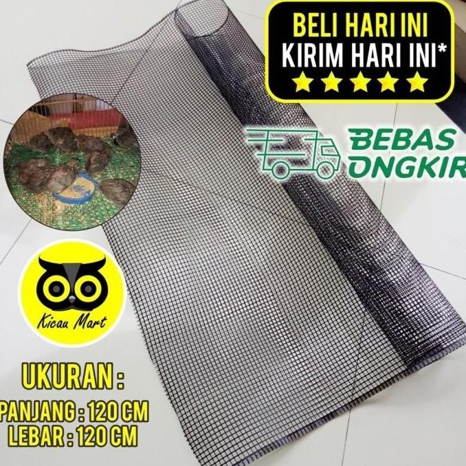 ```````] KAWAT JARING PLASTIK HDPE KOTAK ALAS ANAKAN BURUNG JARING AYAM IKAN AJ