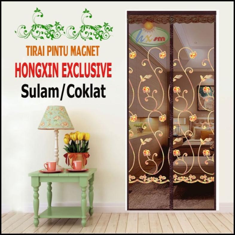 Good Quality Tirai Pintu Magnet Anti Nyamuk merk Hongxin Originil Ukuran 90x210/100x220/150x240cm