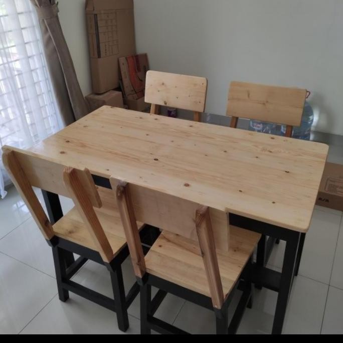 BEBAS ONGKIR - meja cafe kursi cafe kayu jati Belanda semua