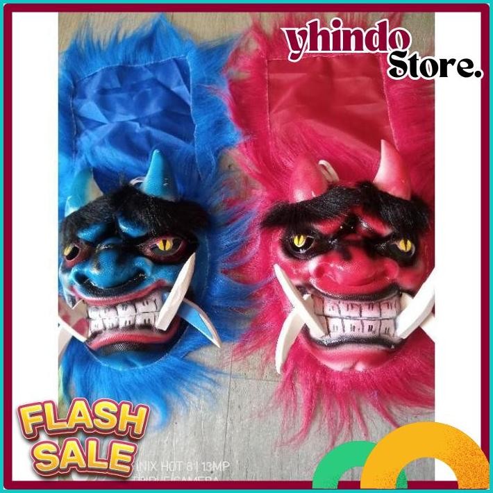 DISKOM Buta Gedrug/Topeng Gedrug Mulut Bergerak/Topeng Buto Gedrug