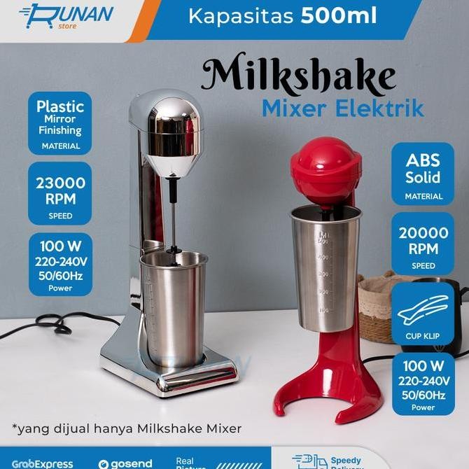 Mixer Pengaduk Minuman Elektrik Drink Mixer - Pengocok Milkshake Kualitas Terbaik Harga Termurah