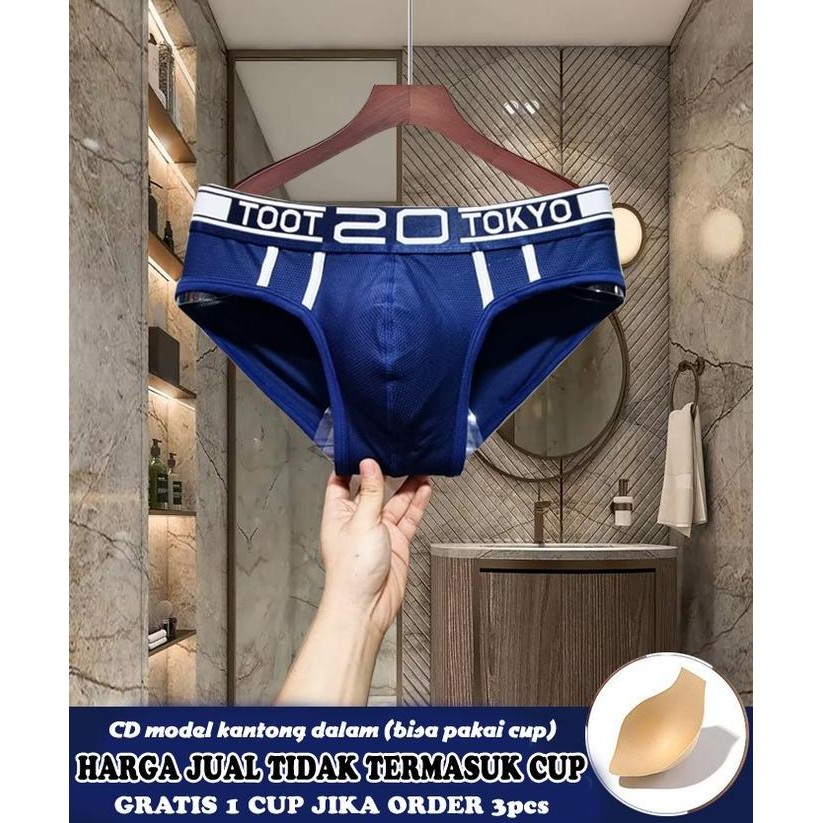 ORLVS Celana Dalam Pria Kantong Dalam Dewasa