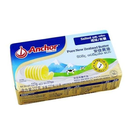 Anchor Butter Salted 227Gr / Mentega Anchor Asin / Mentega Salted