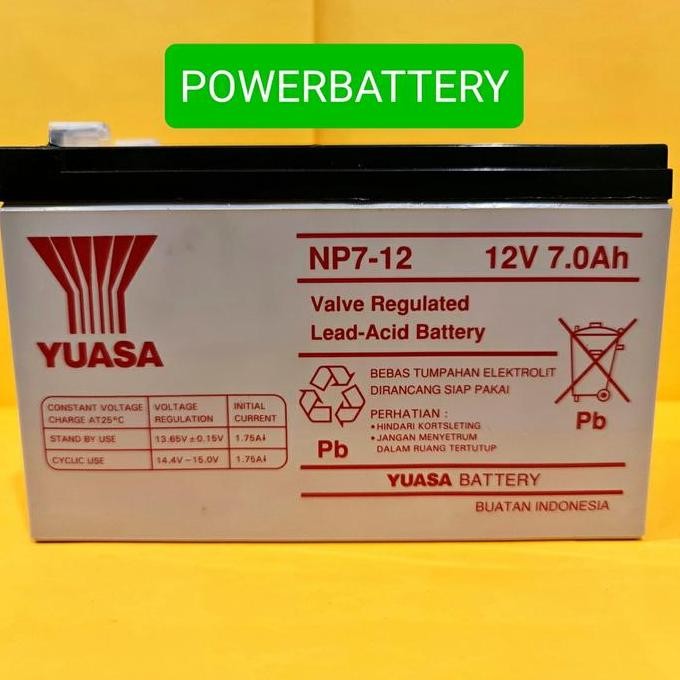 Aki Kering Yuasa Np7-12 | 12V 7.0Ah