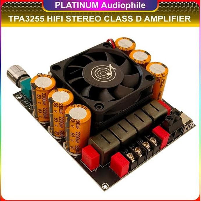 Tpa3255 Amplifier Class D Stereo Hifi Hd Sound High Power 600W+600W 1200W Original Zk-6002