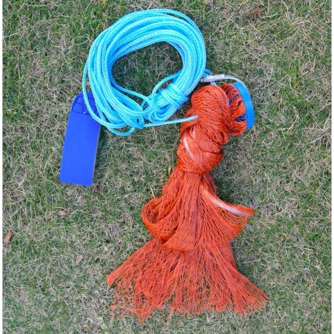 JALA LEMPAR JALA IKAN NELAYAN BAHAN PE KAIN KUAT TINGGI 3m COKLAT