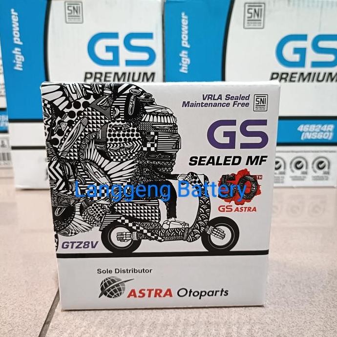 Aki R25 R-25 Cbr250 Xmax Gtz8V Mf Gs Astra Accu Gtz-8V Gs Gtz8-V Astra