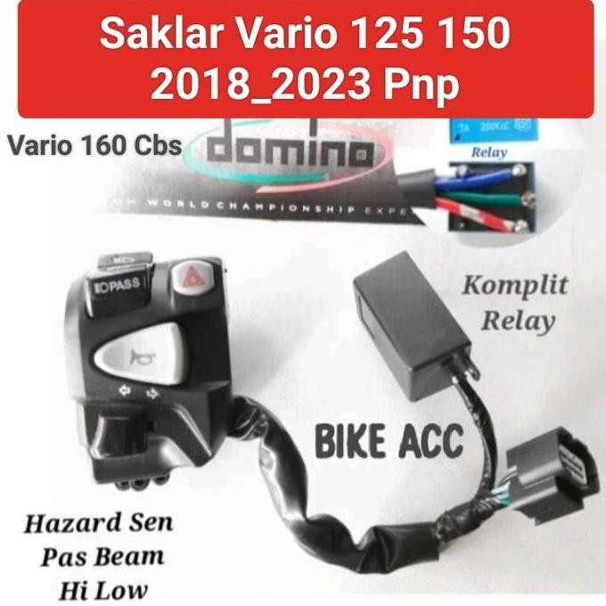 Saklar Kiri Hazard Pas Beam New Vario 125 150 Domino