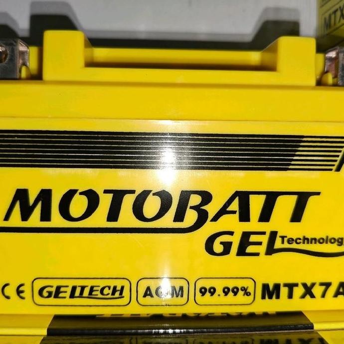 Aki Motor Bajaj Pulsar Ns200 Motobatt Mtx7A Aki Kering/Aki Gel