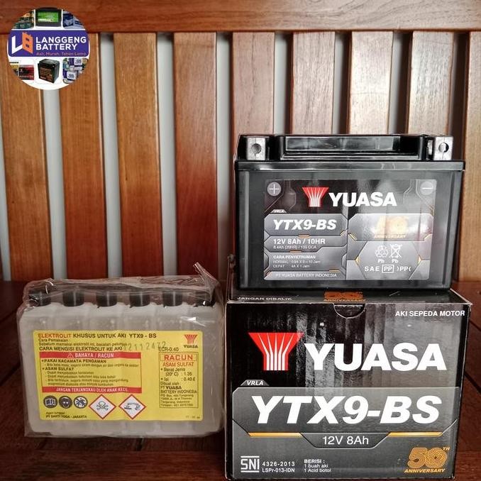 Aki Motor Honda Cbr 600Cc Yuasa Ytx9-Bs