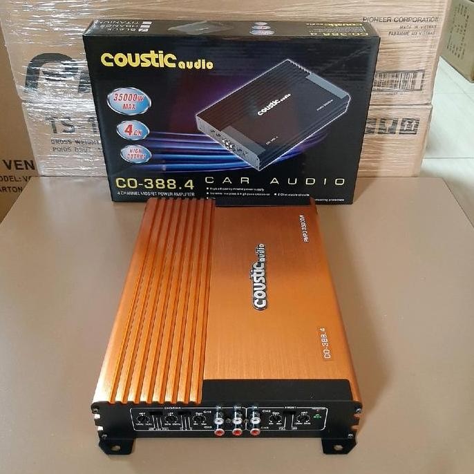 Power 4 Ch Coustic Co 388.4 Power Amplifier 4 Channel Coustic Amplifier Mixer