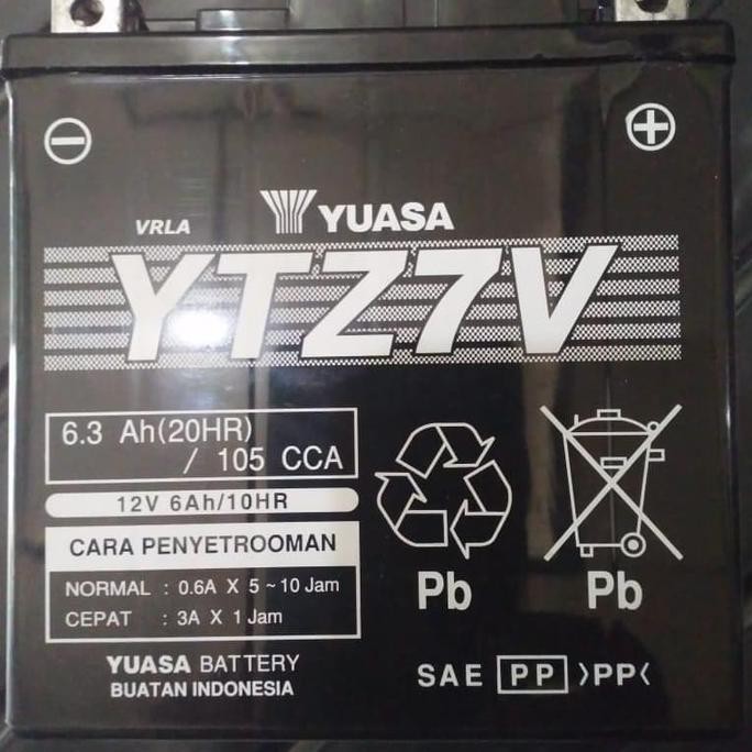 Aki Motor Yamaha Nmax Yuasa Ytz7V