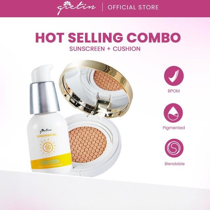 Gietin Hot Selling Combo (Cushion + Sunscreen) Set