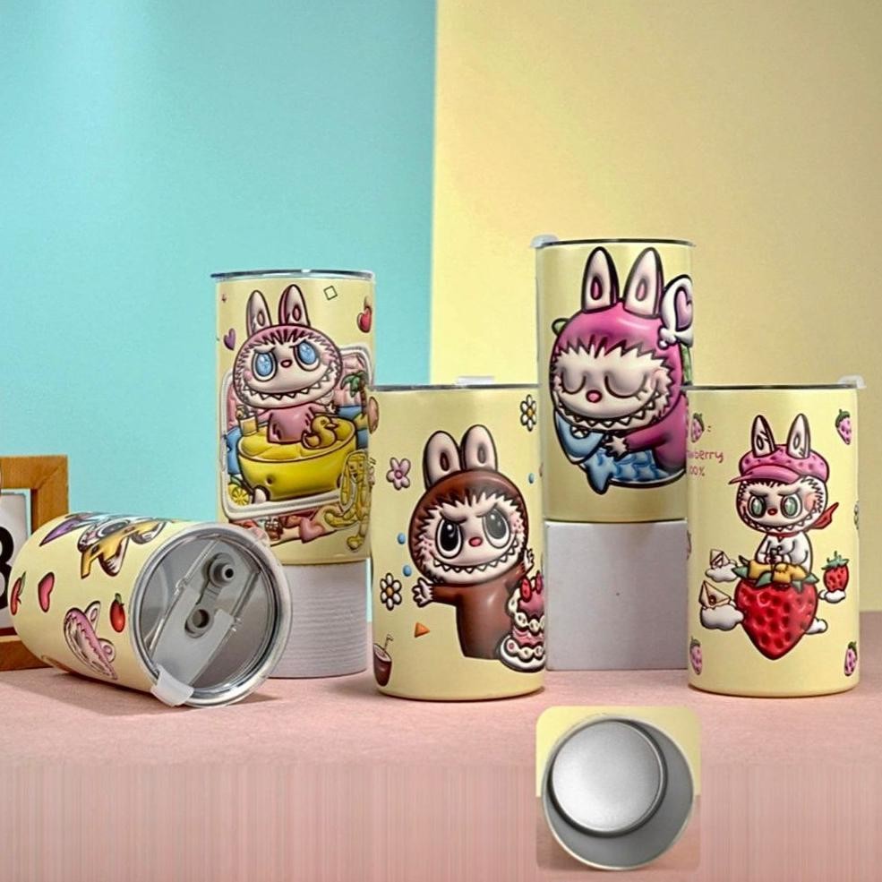 Trend - Tumbler Americano Labubu / Tumbler Americano Stainlles Motif Labubu Viral ,,