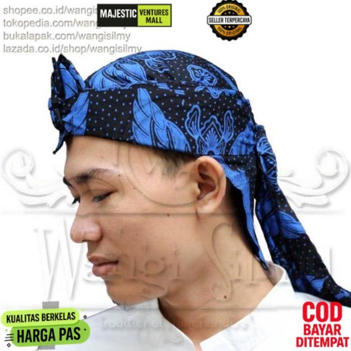 Premium Blangkon Iket Sunda Motif Batik Baduy - Ikat Iket Totopong Sunda Motif Baduy Kanekes Promo