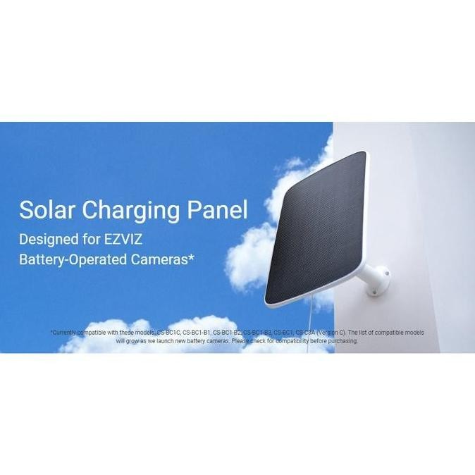 Ezviz Cmt Solar Charging Panel C For Smart Home Ip Camera Outdoor Cctv Kualitas Terbaik Harga Termur