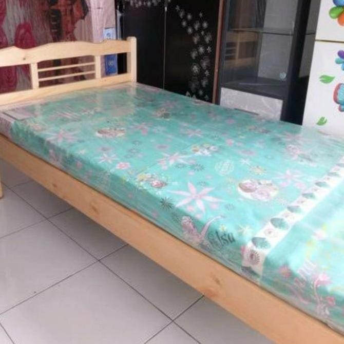 Ranjang kayu single 90x200