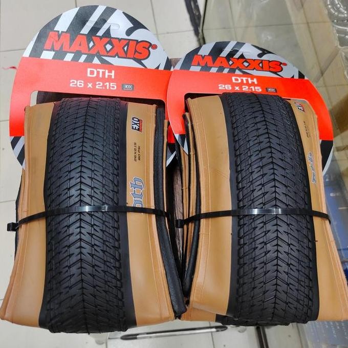 Ban Luar 26 Tan Wall Maxxis Dth 26 X 215 Dan 26 X 230 Kevlar Harga Satuan