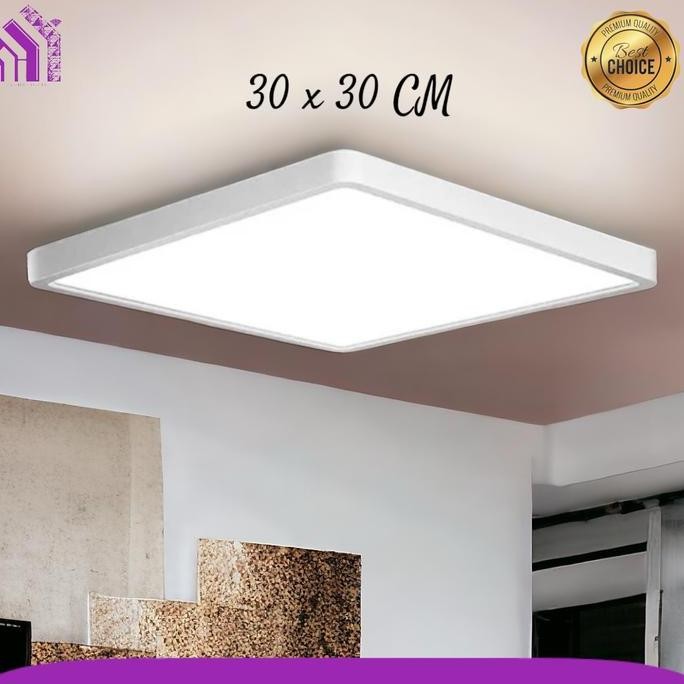 Lampu Plafon Hias Minimalis Led Kotak Modern Tempel Gantung Ruang Tamu