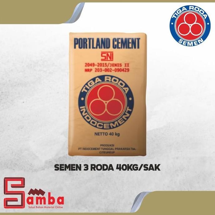 SEMEN 3 RODA 40 KG HARGA / SAK , SEMAN TIGA RODA 40KG ISW